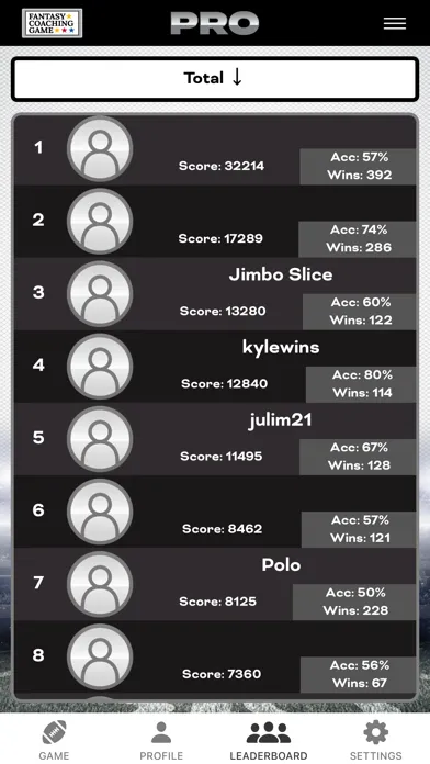 Pro Fantasy Coaching Game Screenshots