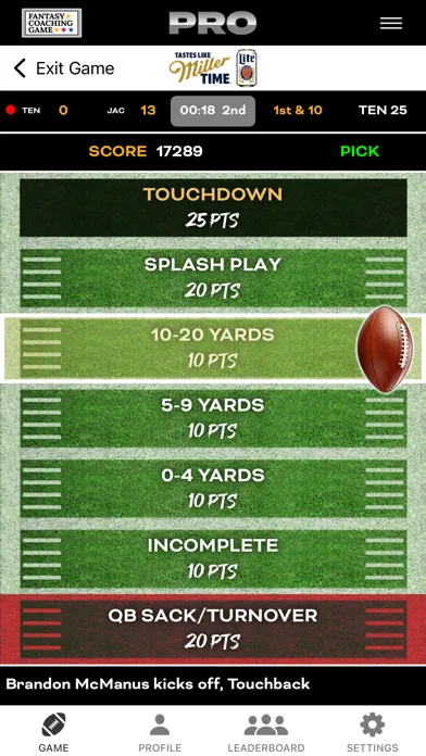 Pro Fantasy Coaching Game Screenshots