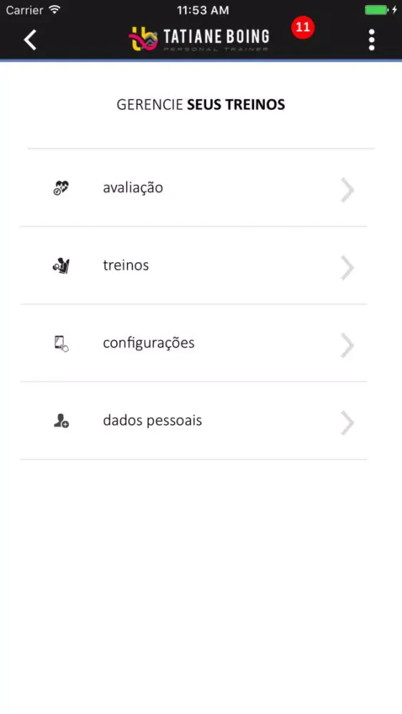 Capturas de tela do Tati Boing