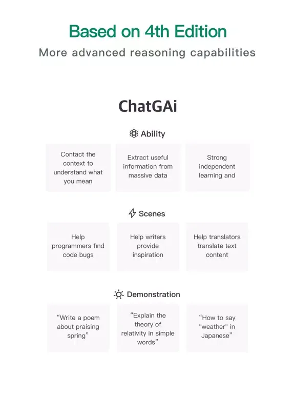 Скриншоты ChatGAi Pro - Ai writing robot iPad 