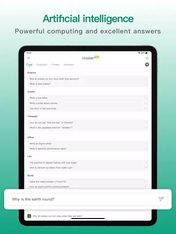 Скриншоты ChatGAi Pro - Ai writing robot iPad 