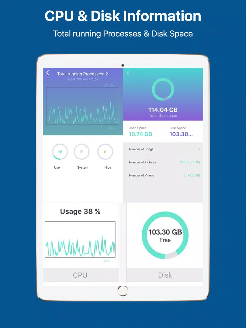 System Monitor Pro iPad 應用截圖