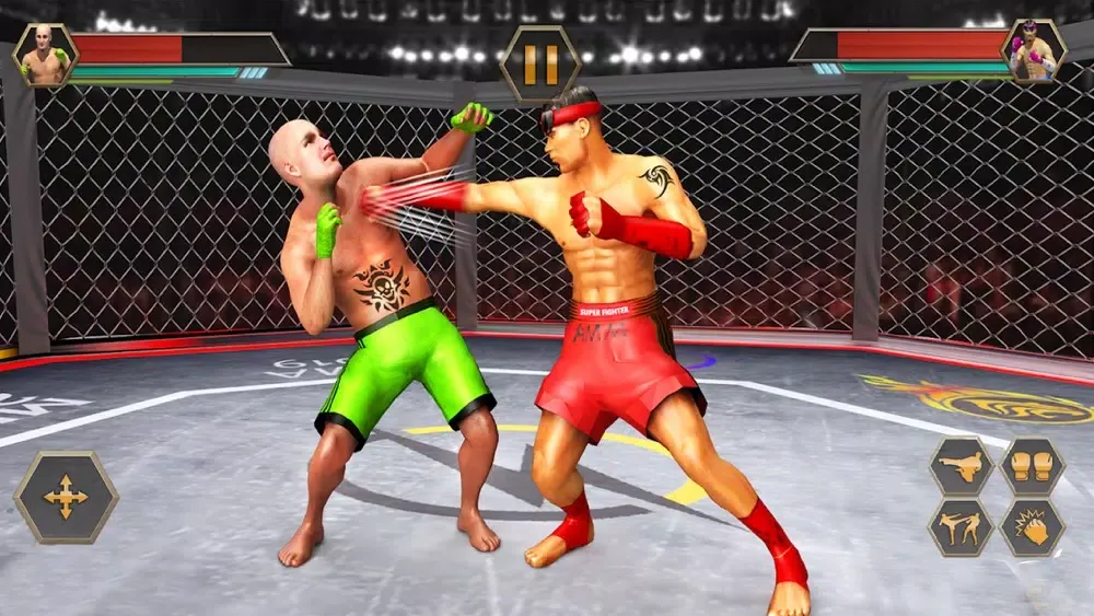 Capturas de tela do PRO Wrestling Kung Fu Fight