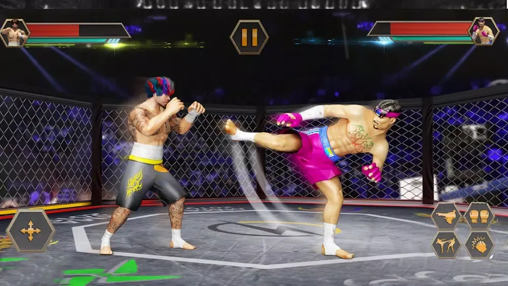 Capturas de tela do PRO Wrestling Kung Fu Fight