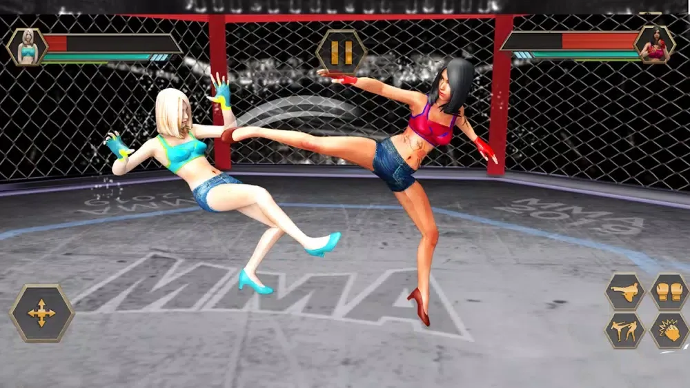 Capturas de tela do PRO Wrestling Kung Fu Fight