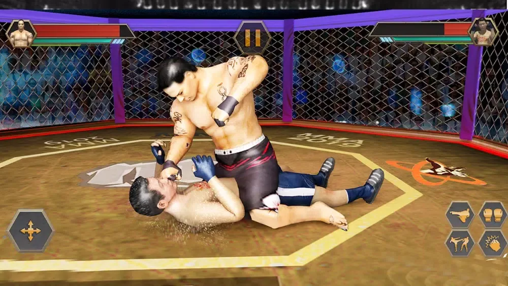 Capturas de tela do PRO Wrestling Kung Fu Fight