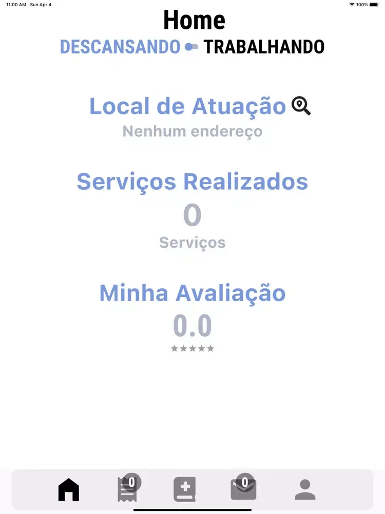 Ảnh chụp màn hình của Chame o Doutor Prestador iPad 