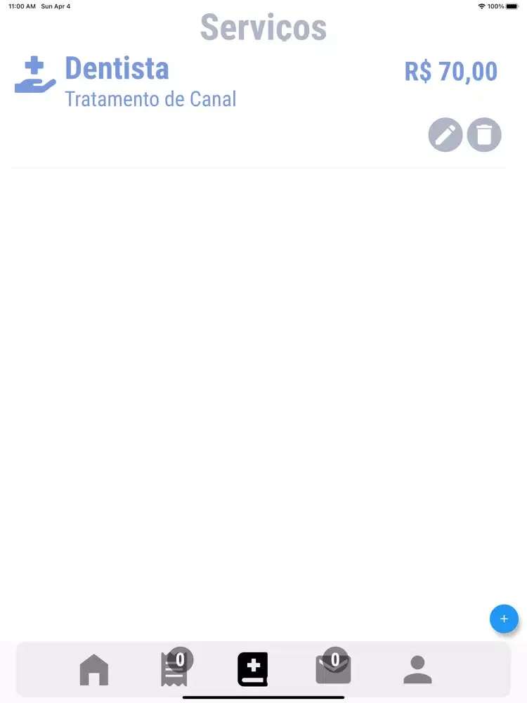 Ảnh chụp màn hình của Chame o Doutor Prestador iPad 