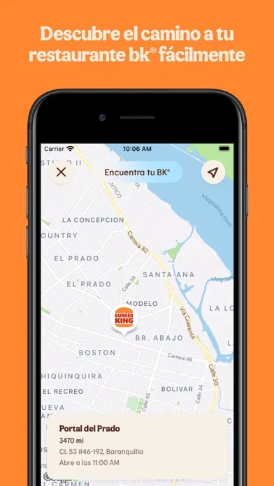 Ảnh chụp màn hình của Burger King® Colombia