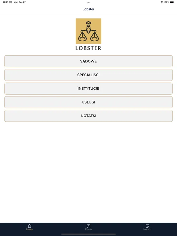 Lobster iPad  سکرین شاٹس