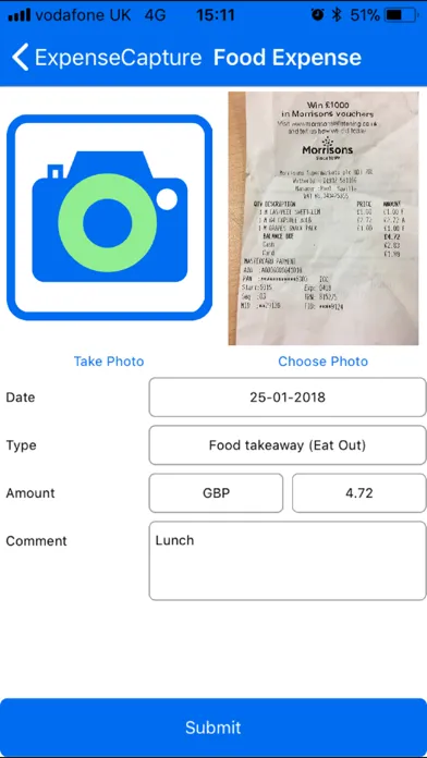 Tangkapan skrin PROACTIS Expenses
