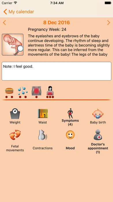 WomanLog Pregnancy Pro应用截图