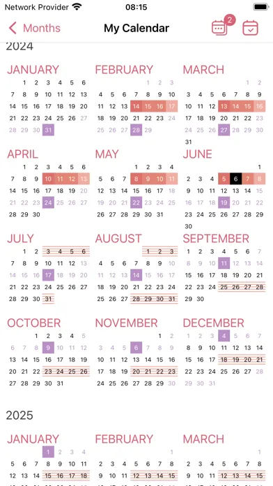 Capturas de pantalla de WomanLog Pro Calendar