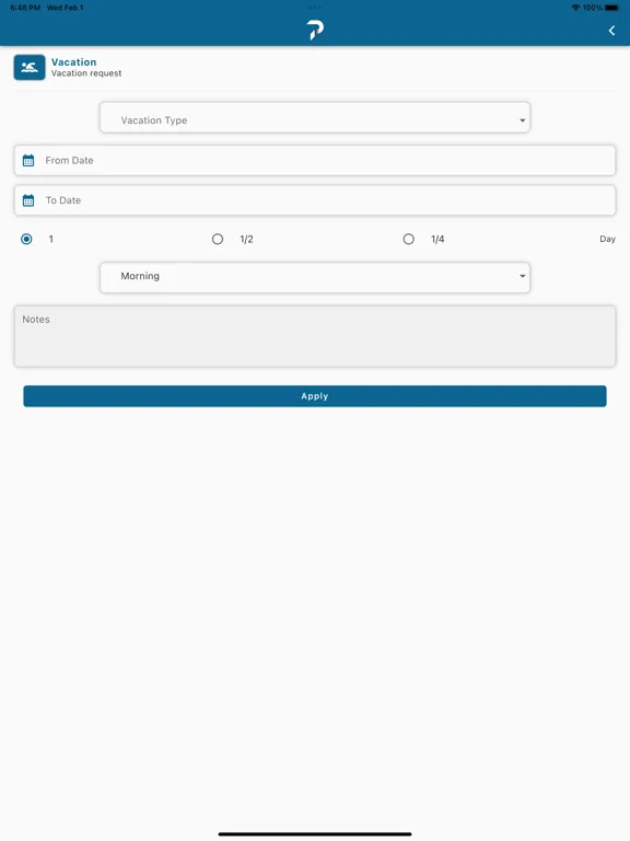 Proactive ESS iPad Screenshots