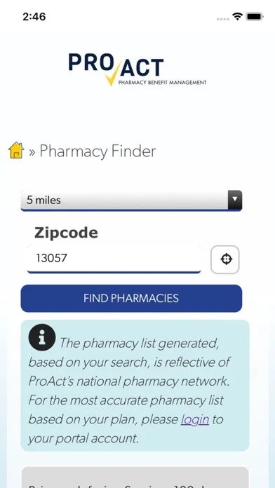 ProAct Rx Screenshots