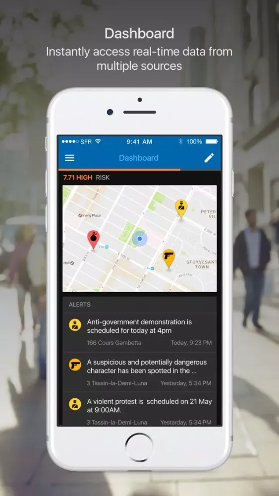 Capturas de tela do PROACTS Corporate Security