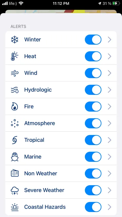 Screenshot di Weather Alerts: Severe, Storm