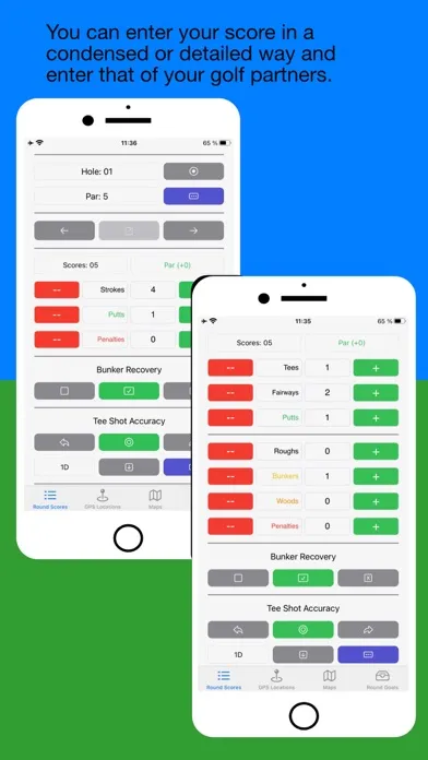 Golf Design: GPS & Scorecard Screenshots