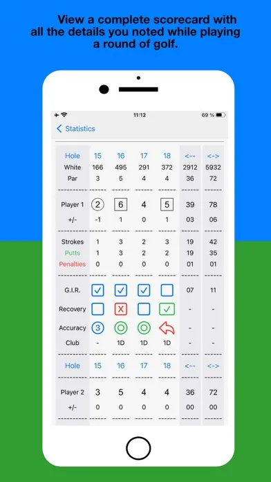 Golf Design: GPS & Scorecard Screenshots