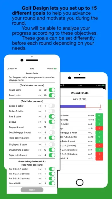 Golf Design: GPS & Scorecard Screenshots