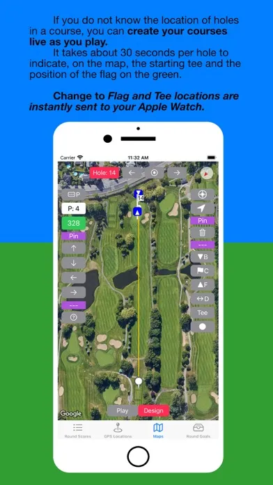 Golf Design: GPS & Scorecard Screenshots