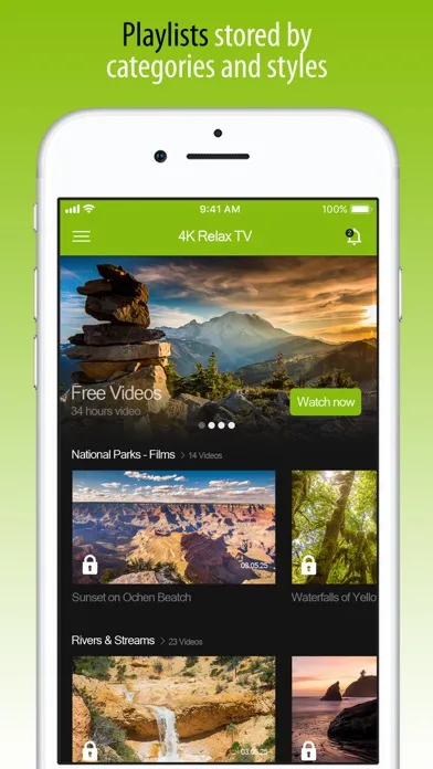 Tangkapan skrin 4K Nature Relax TV: Watch 24/7