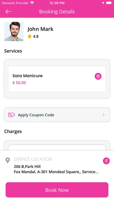 One Stop Beauty User App Screenshots