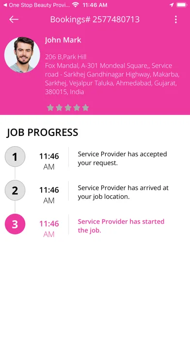 One Stop Beauty User App Screenshots