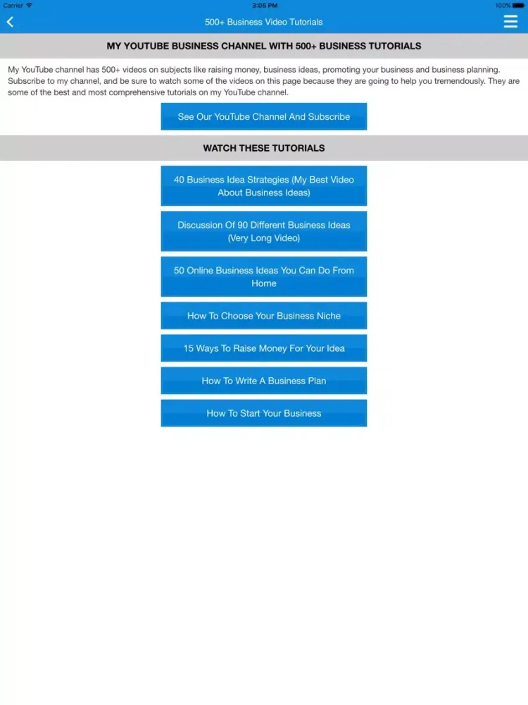 Small Business & Startup Ideas iPad  Screenshots