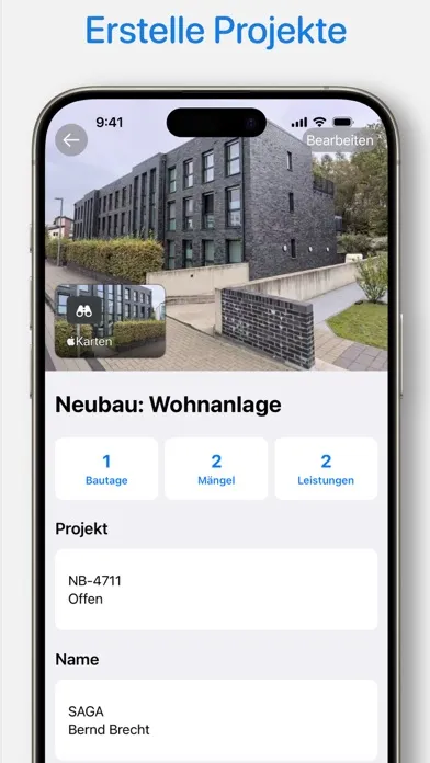 ภาพหน้าจอของ ProCapture - Bautagebuch