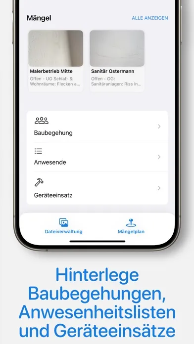 ภาพหน้าจอของ ProCapture - Bautagebuch