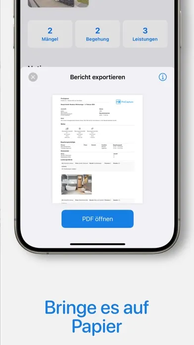 ภาพหน้าจอของ ProCapture - Bautagebuch