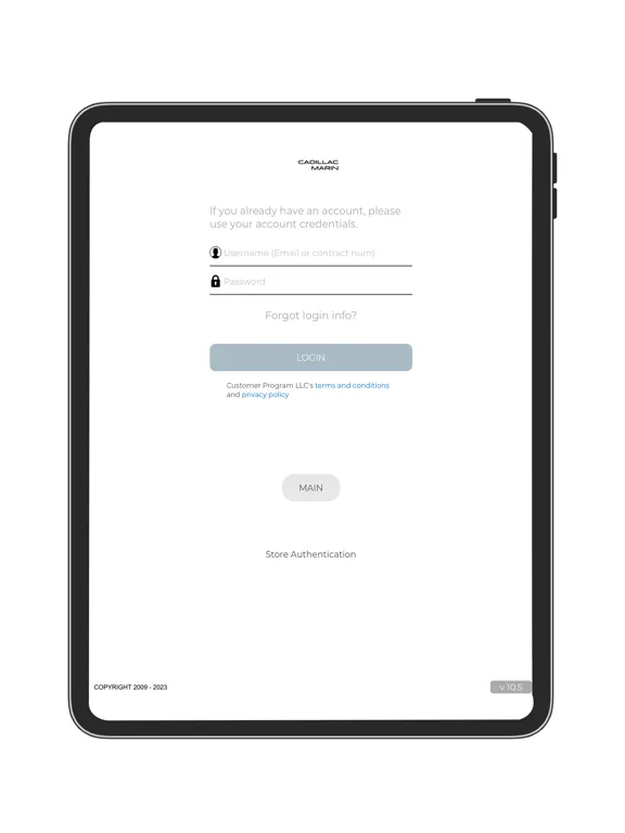 ภาพหน้าจอของ CADILLAC MARIN iPad 