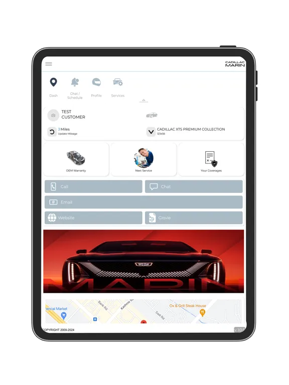 ภาพหน้าจอของ CADILLAC MARIN iPad 