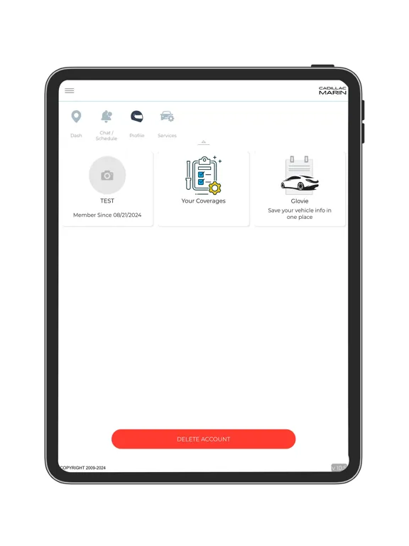 ภาพหน้าจอของ CADILLAC MARIN iPad 