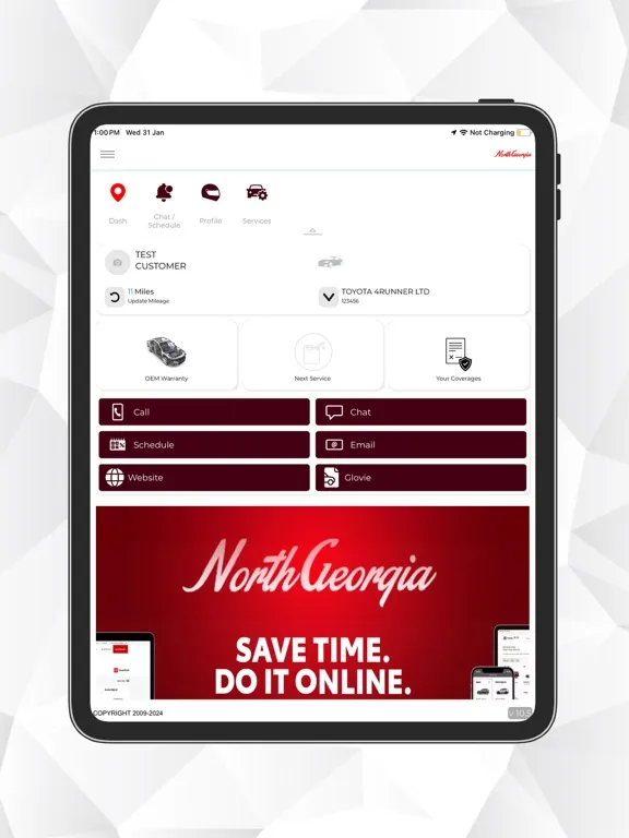 Captures d'écran de North Georgia Auto Care iPad 