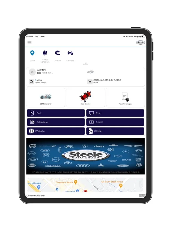 Ảnh chụp màn hình của STEELE AUTO CARE iPad 