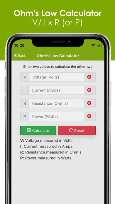 Zrzuty ekranu Ohms Law