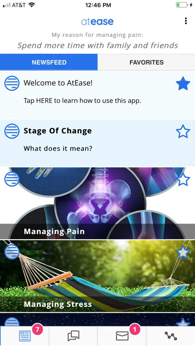 AtEase: Veterans Managing Pain Screenshots
