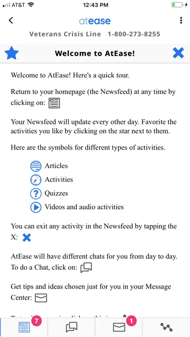 AtEase: Veterans Managing Pain Screenshots