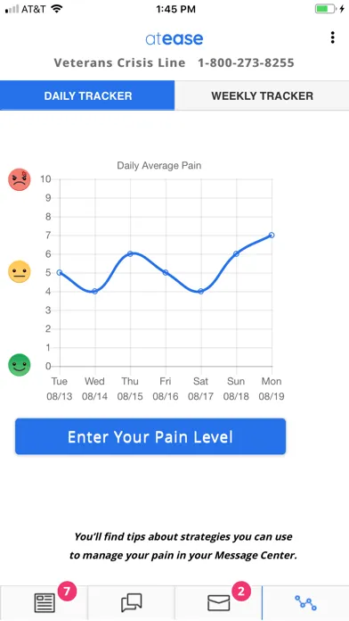 AtEase: Veterans Managing Pain Screenshots