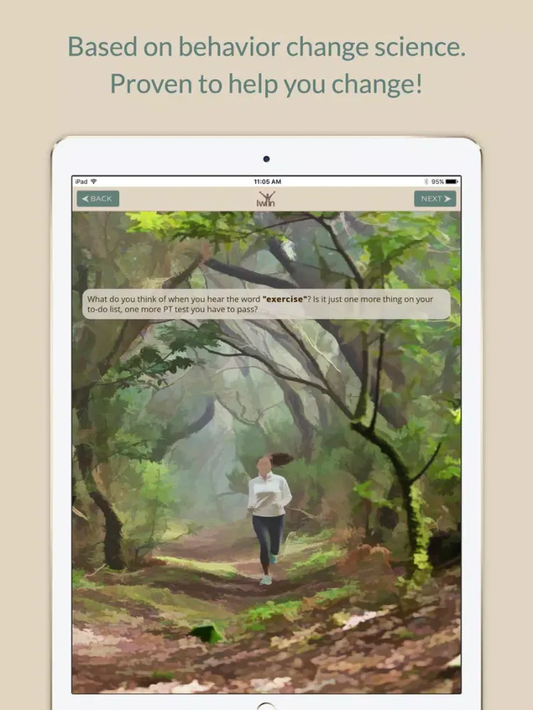 ภาพหน้าจอของ Iwin: Well-Being Navigator iPad 