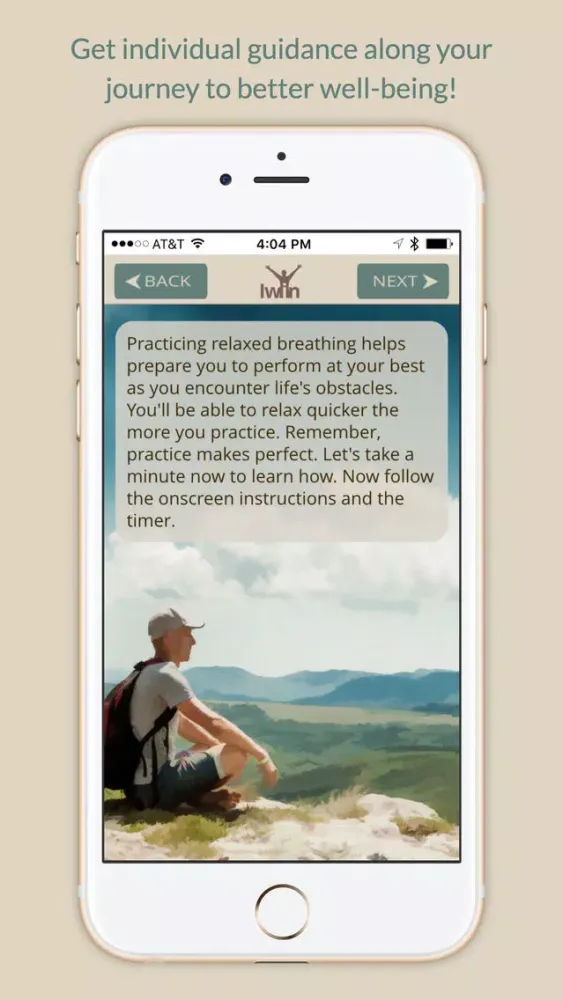 ภาพหน้าจอของ Iwin: Well-Being Navigator