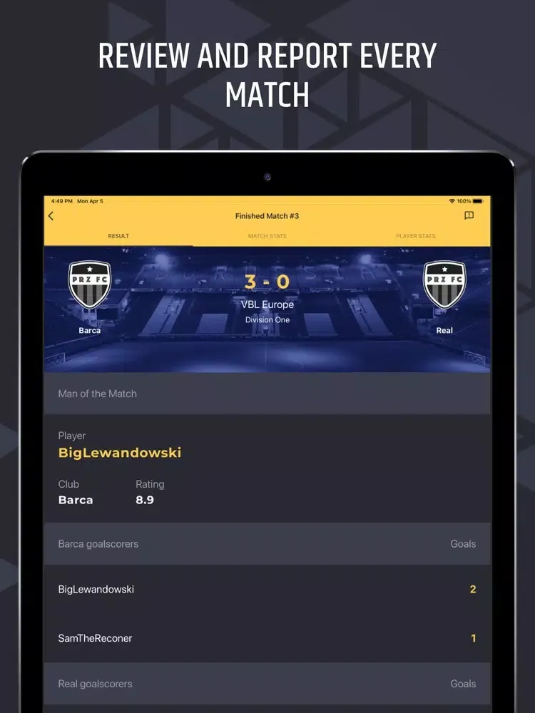 Capturas de pantalla de Pro Clubs Zone iPad 