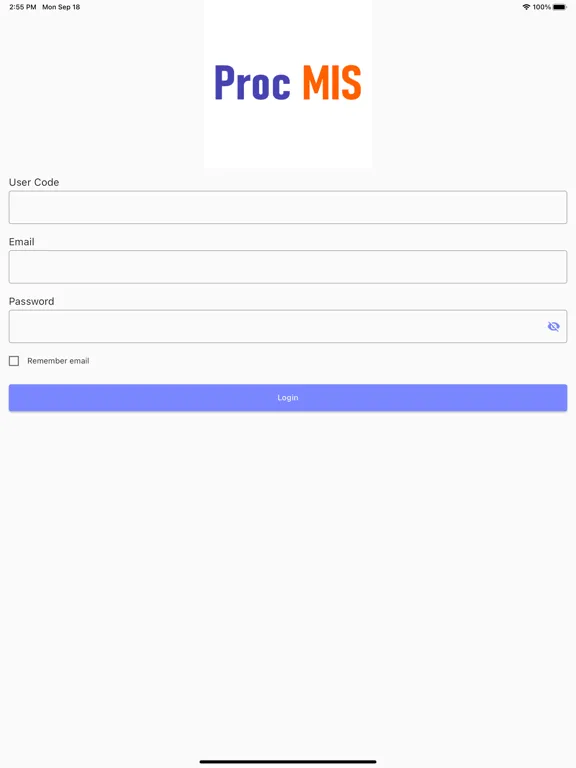 Proc MIS iPad 應用截圖
