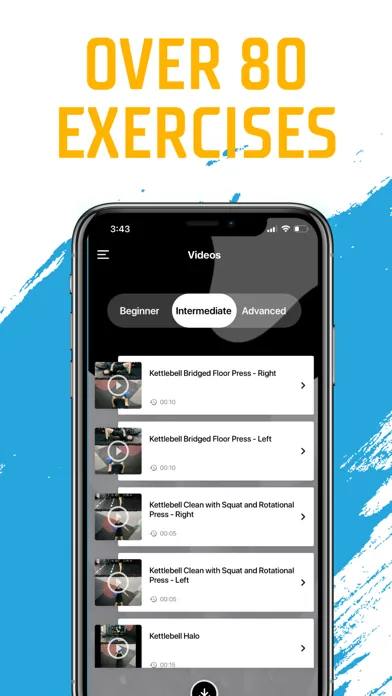Kettlebell & Dumbbell Workout Screenshots
