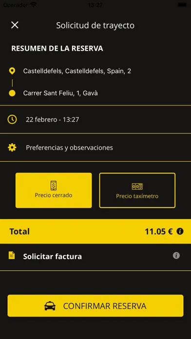 Capturas de pantalla de Taxi Castelldefels | taxifels