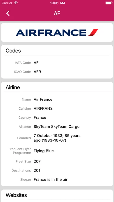 WorldAirlines 스크린샷
