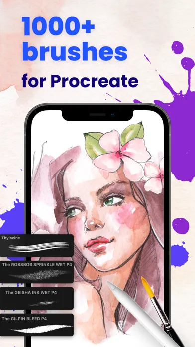 Tangkapan skrin Brushes for Procreate - Pocket