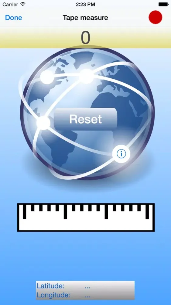 Capturas de tela do GPS MegaTape - Tape Measure